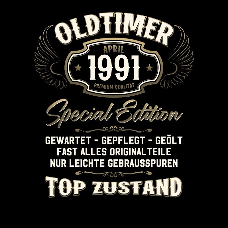 34. Geburtstag Geschenk Mann Oldtimer April 1991