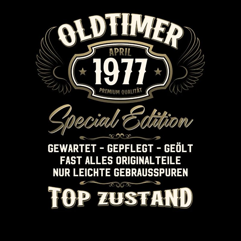 48. Geburtstag Geschenk Mann Original April 1977