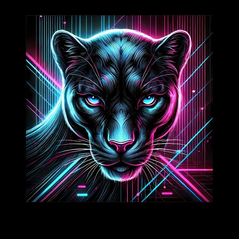 Cyberpunk Panther – Neon Style