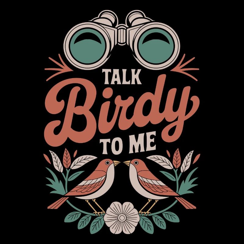 Talk Birdy to me Bird Watcher Pun Humor