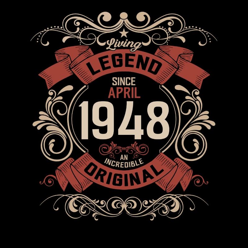 77th Birthday Legend April Born in 1948