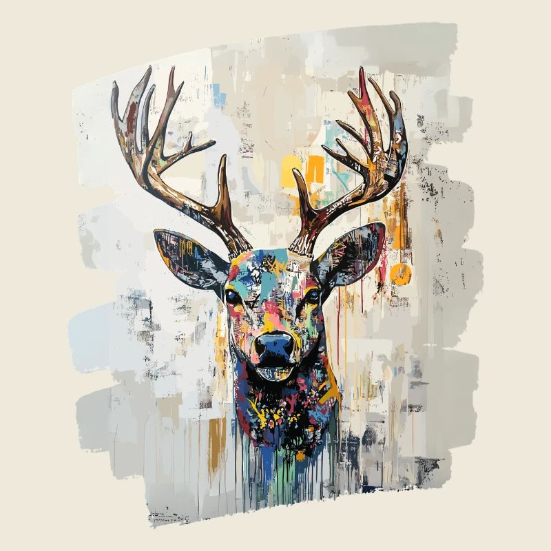 Deer with antlers