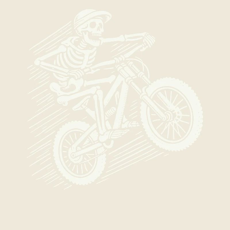 Skeleton Vélo Aventure VTT Rétro