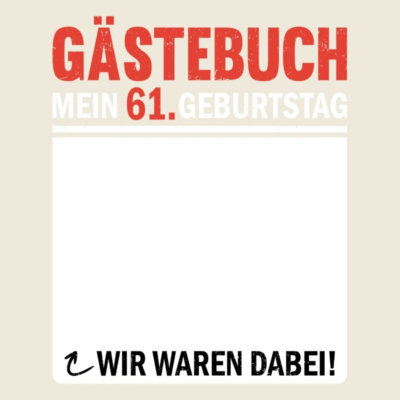 Gästebuch 61 Geburtstag Wir Waren Dabei