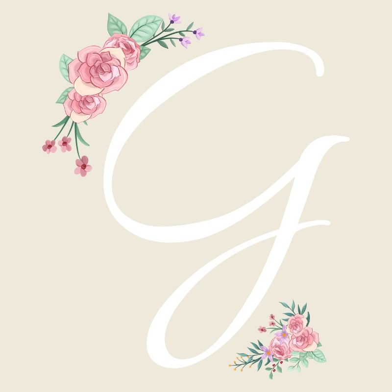 Lettre g fleurs