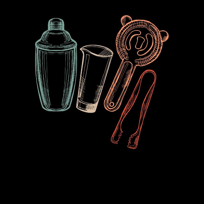 Illustration d’outils de barman