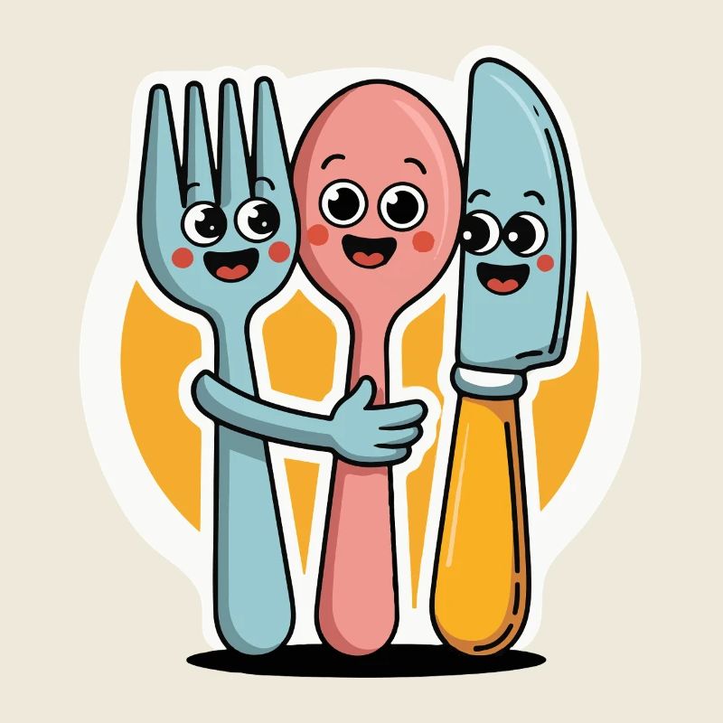 FORKS AND KNIVES AND SPOONS
