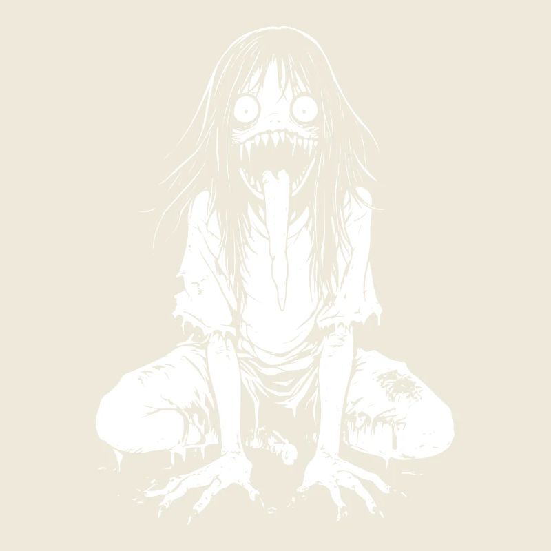 Dämonisches Mädchen – J-Horror Creep Design