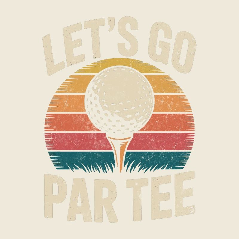 Par tee funny golf design