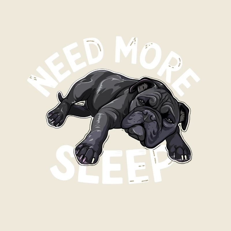 Need More Sleep Funny Pug