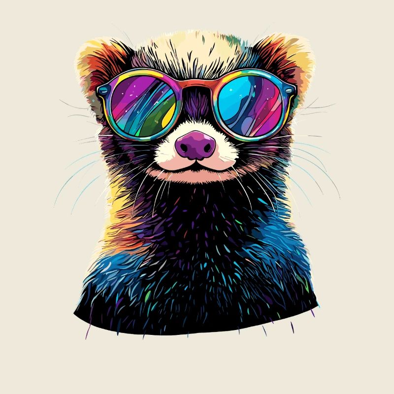 Ferret Ferret Polecat Marten Weasel Cute Ferret