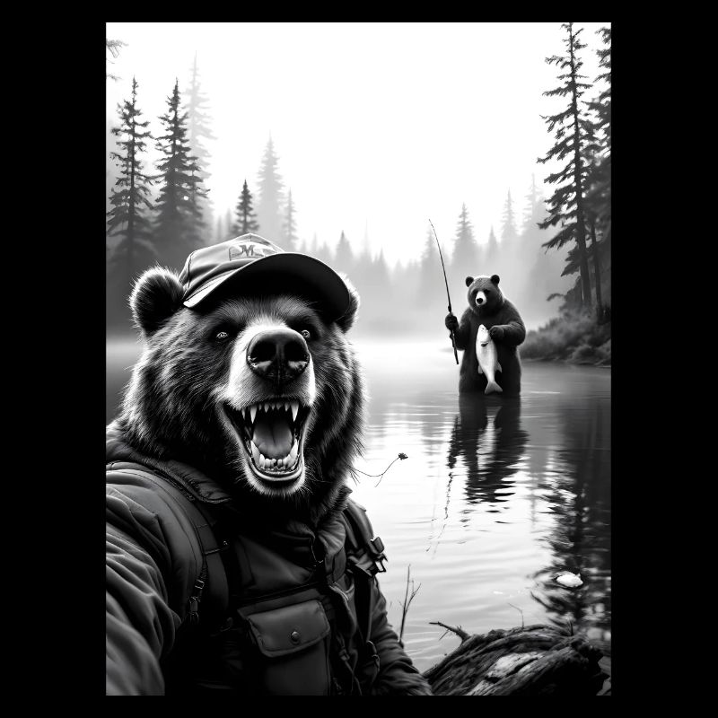 Fischerei Bär Selfie