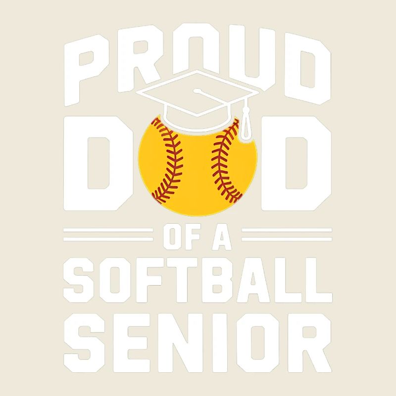 Stolzer Softball Dad Abitur Absolvent