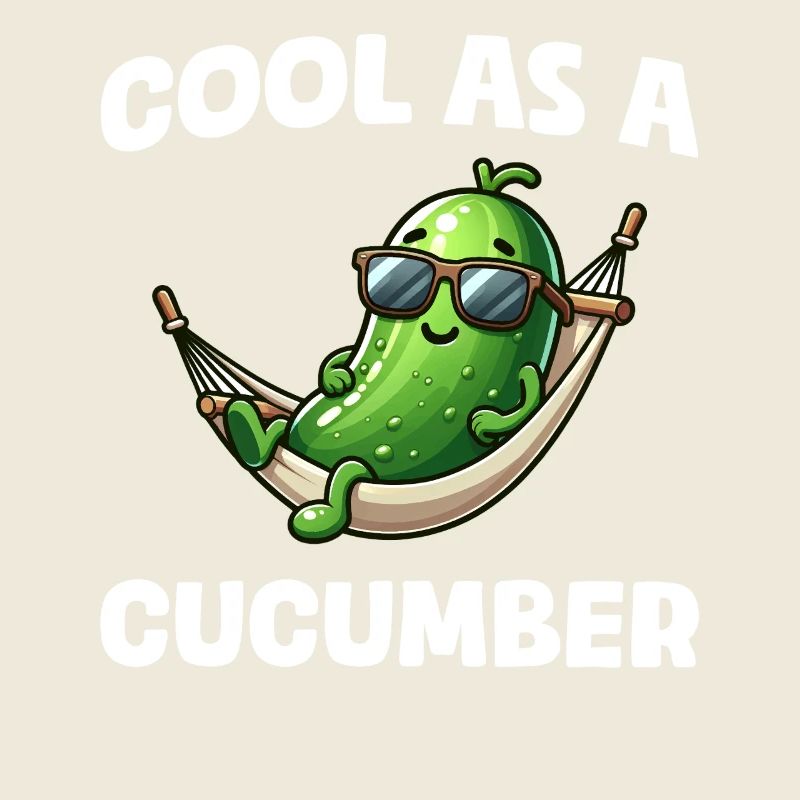 Frais comme un concombre Gurke Pickle Gurkenliebhaber
