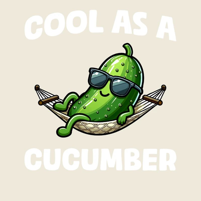 Cool as a cucumber Gurke Pickle Gurkenliebhaber