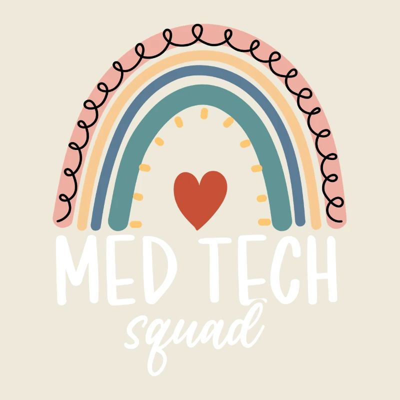 Med Tech Squad Boho Regenbogen Lustiges medizinisches Labor