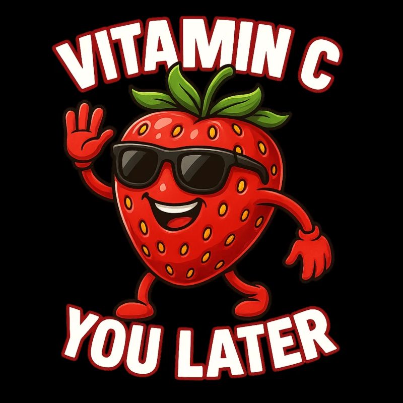 Fraise Vitamine C Fruit Drôle