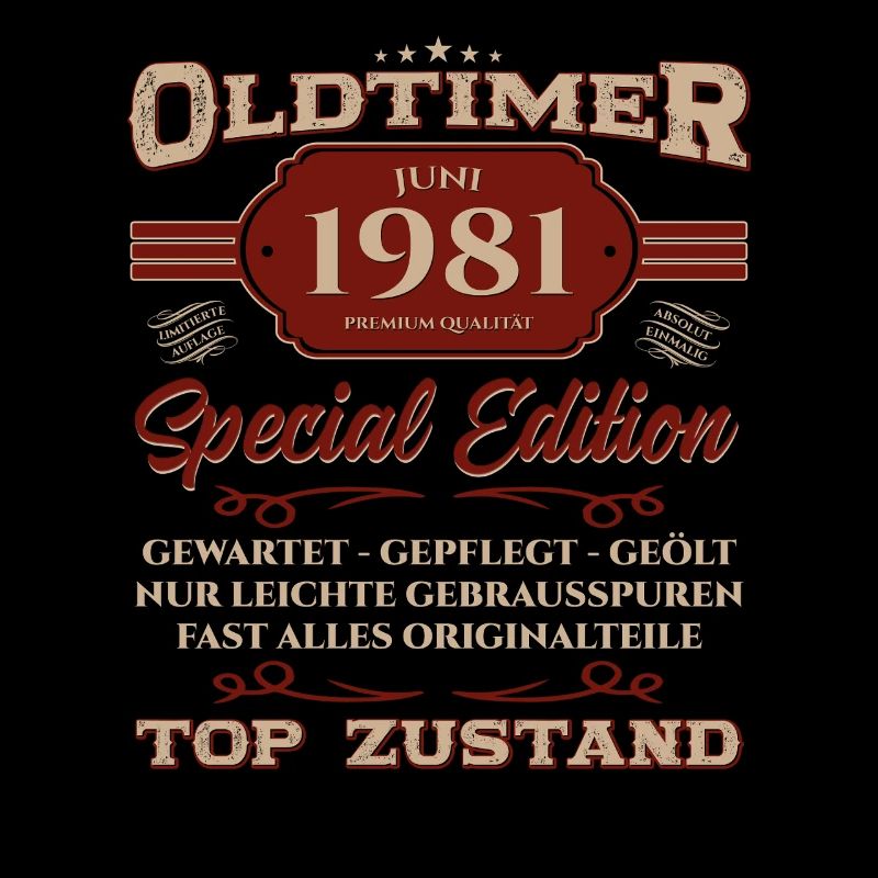 44. Geburtstag Oldtimer Juni Jahrgang 1981