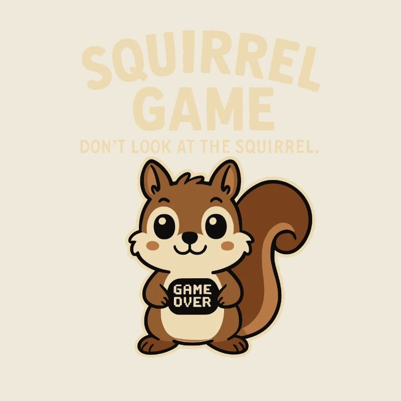 Eichhörnchen Lustiger Spruch game over