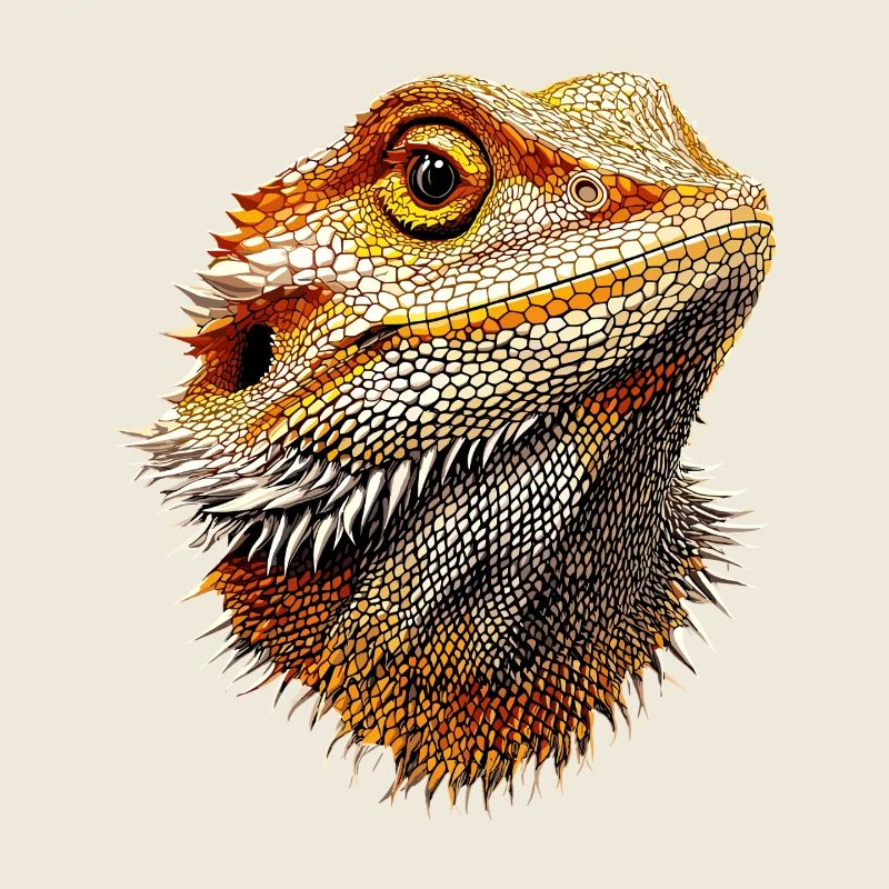Bartagame Echse Bearded Dragon Süße Bartagamen