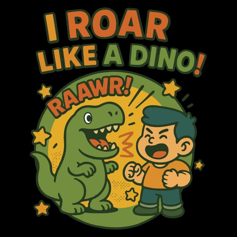 Ich Brülle Wie Ein Dino T-Rex Kindergarten