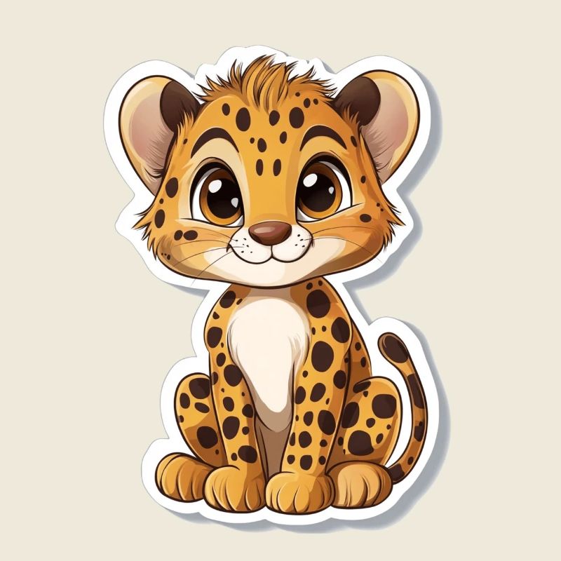 Guépard mignon