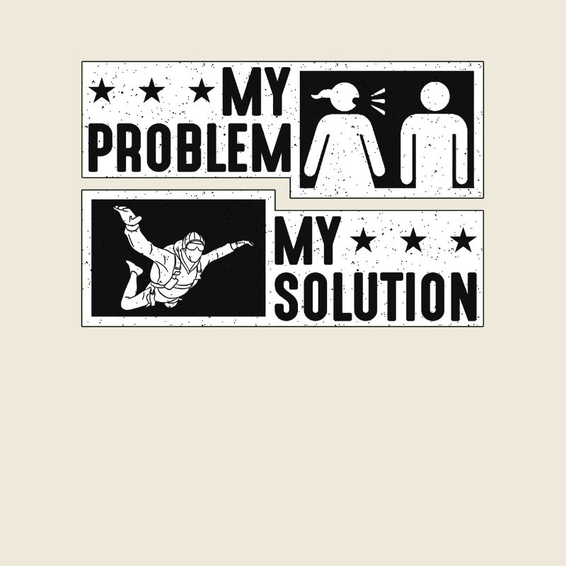 Skydiver My Problem My Pictogram Dad Parachutist