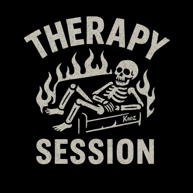 Therapy session skeleton – Everything burns anyway