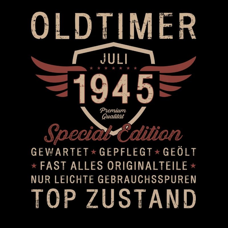 80. Geburtstag Oldtimer Juli Jahrgang 1945