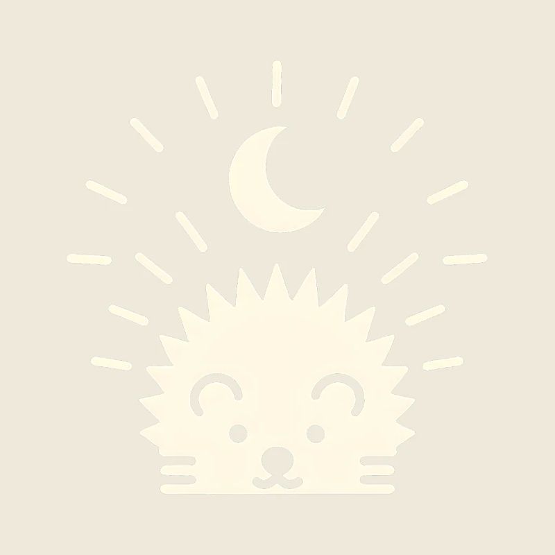 Hérisson au clair de lune