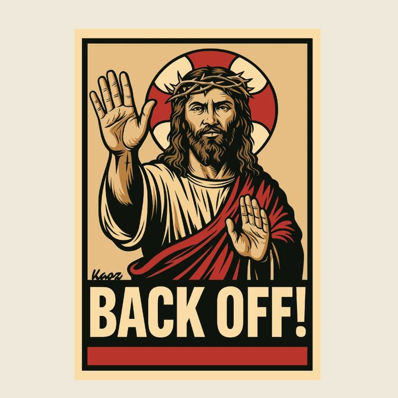 Jesus says stop and keep your distance