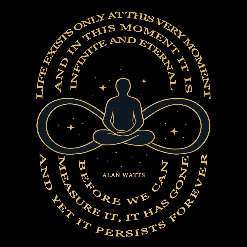 T-shirt Alan Watts Time Infinity