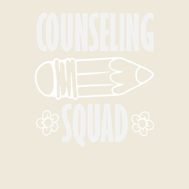 School Counselor Team Crew Pencil Design