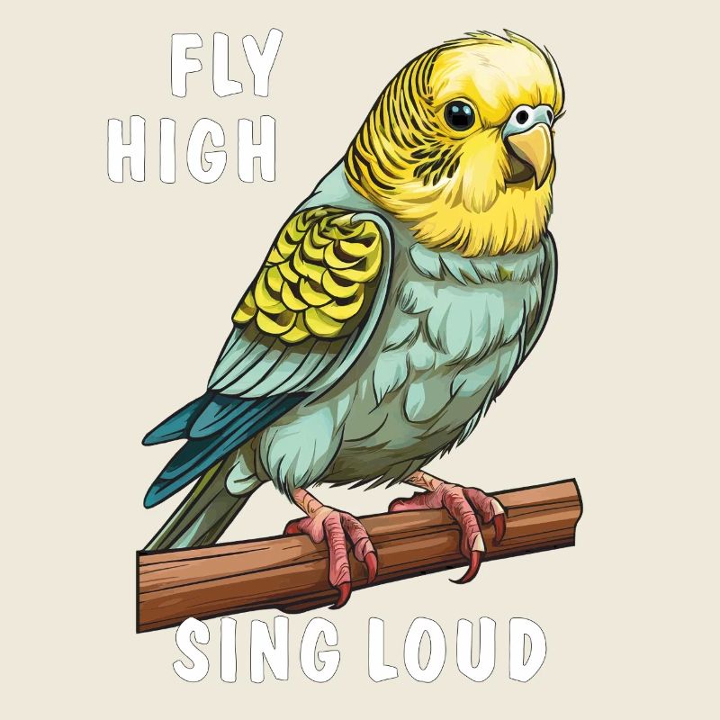 OISEAU PERRUCHE VOLER HAUT CHANTER FORT