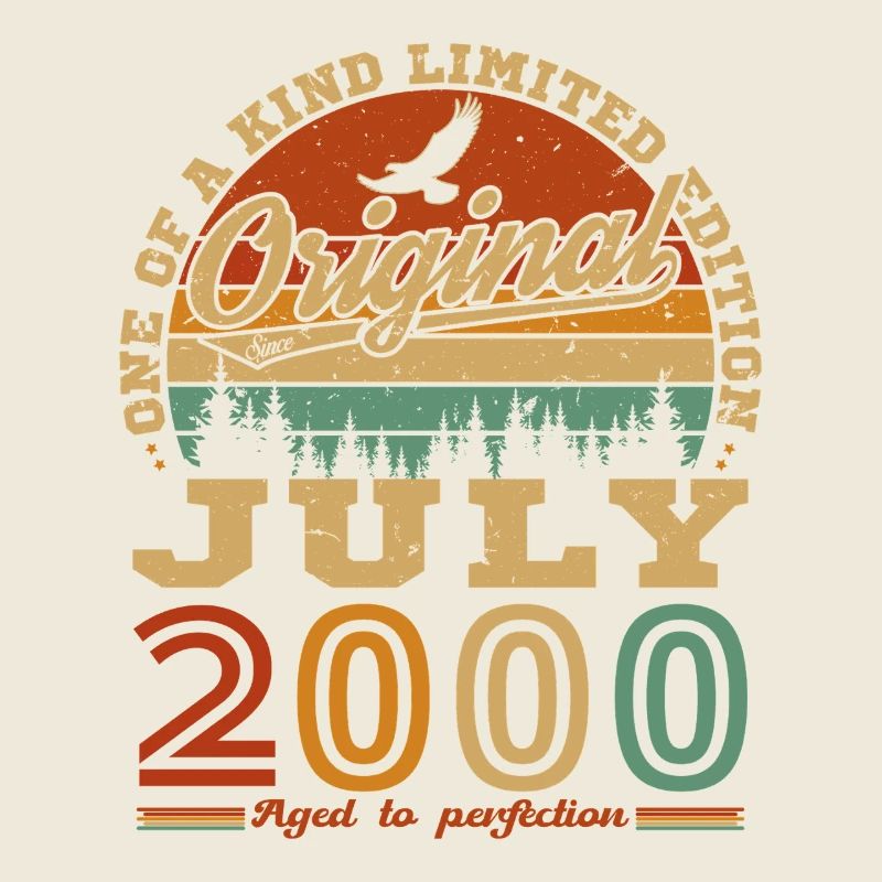 Juli 2000 Vintage Retro Geburtstagsgeschenk