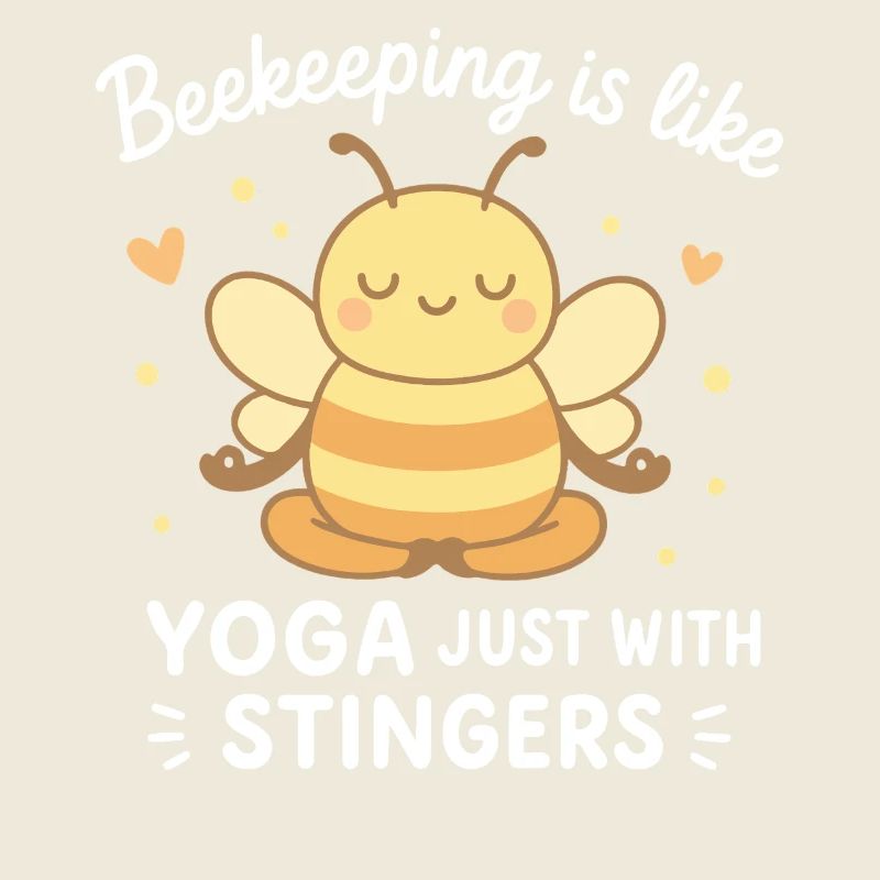 Bee Beekeeper Yoga Juste avec des dards