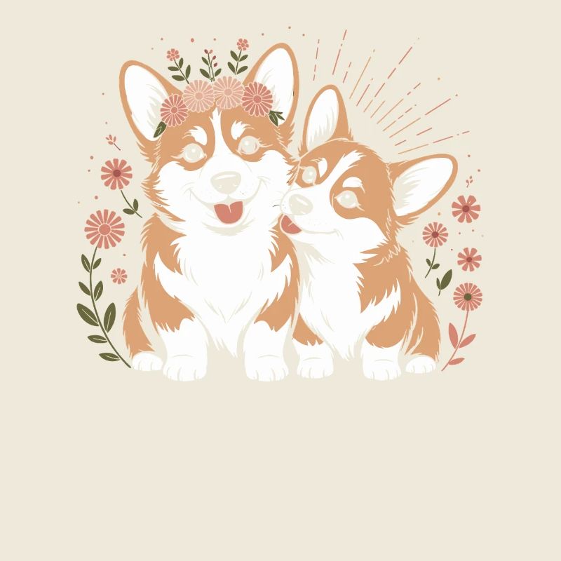 Chien corgi style bohème : des compagnons affectueux