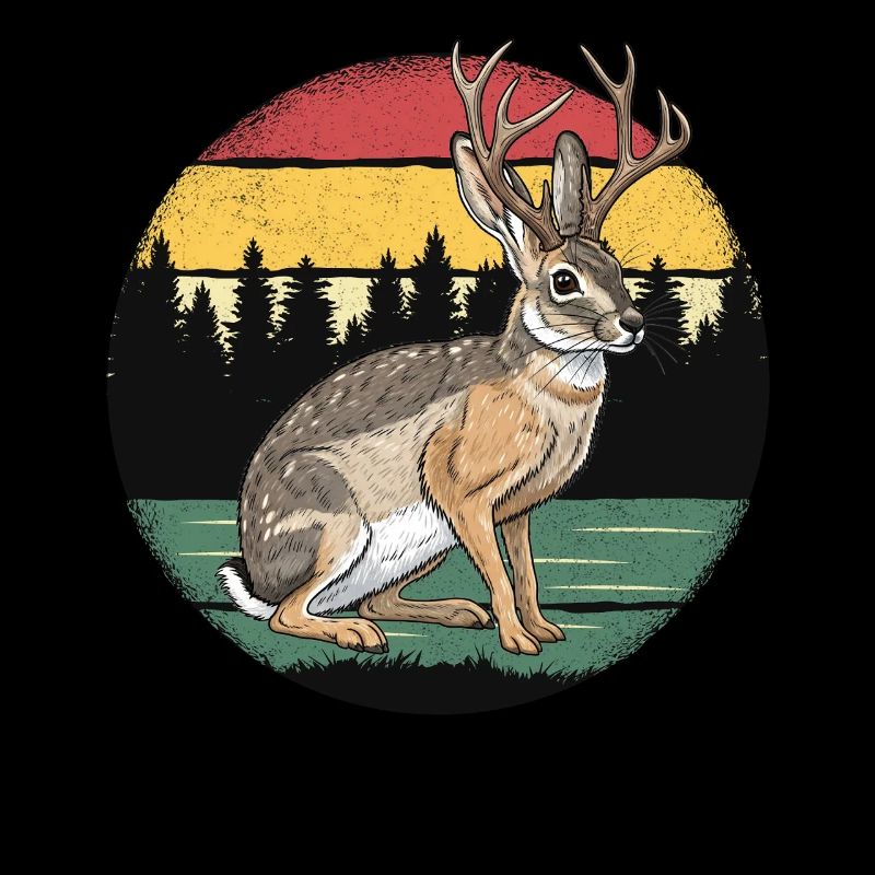 Retro Jackalope