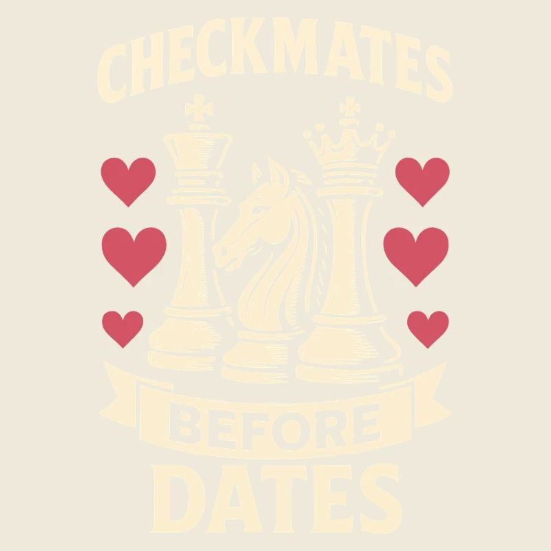 Échec et mat avant les données Joueur d’échecs Fun Design