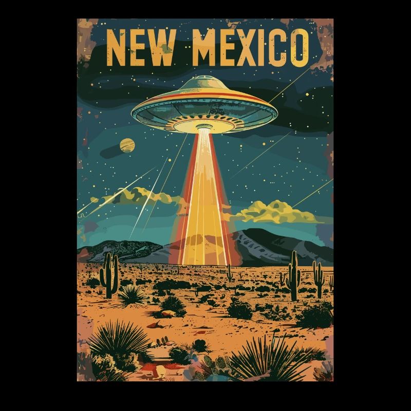 New Mexico UFO Landschaft Retro Science-Fiction