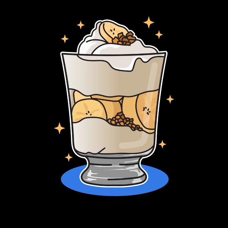 Pudding à la banane Cadeaux de pudding à la banane