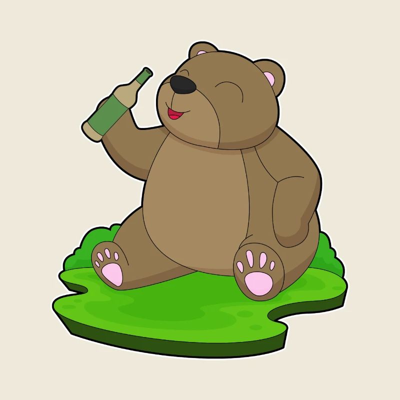 Bear bouteille de bière