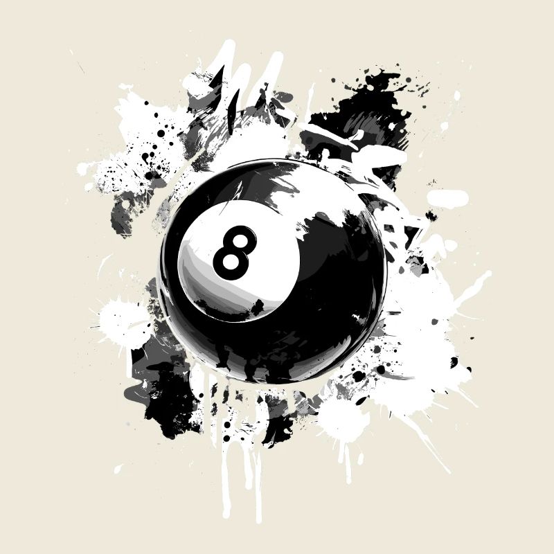 Conception créative de billard à 8 boules