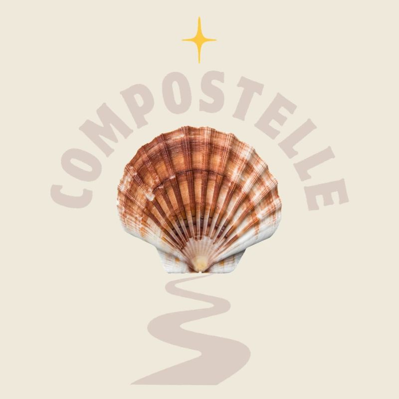 Coquille Saint Jacques sur Chemin de Compostelle