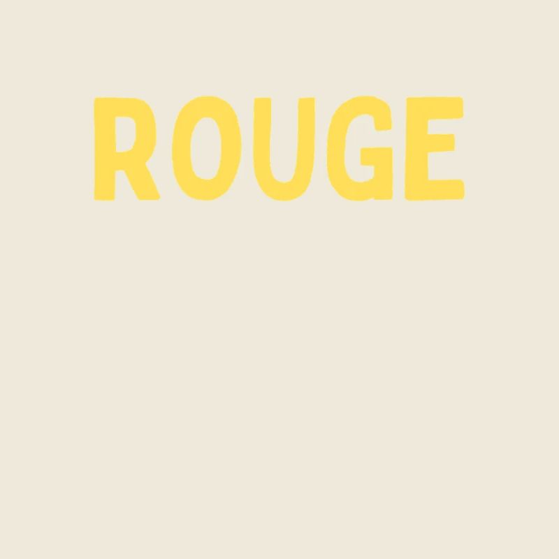 ROUGE écrit en BLEU