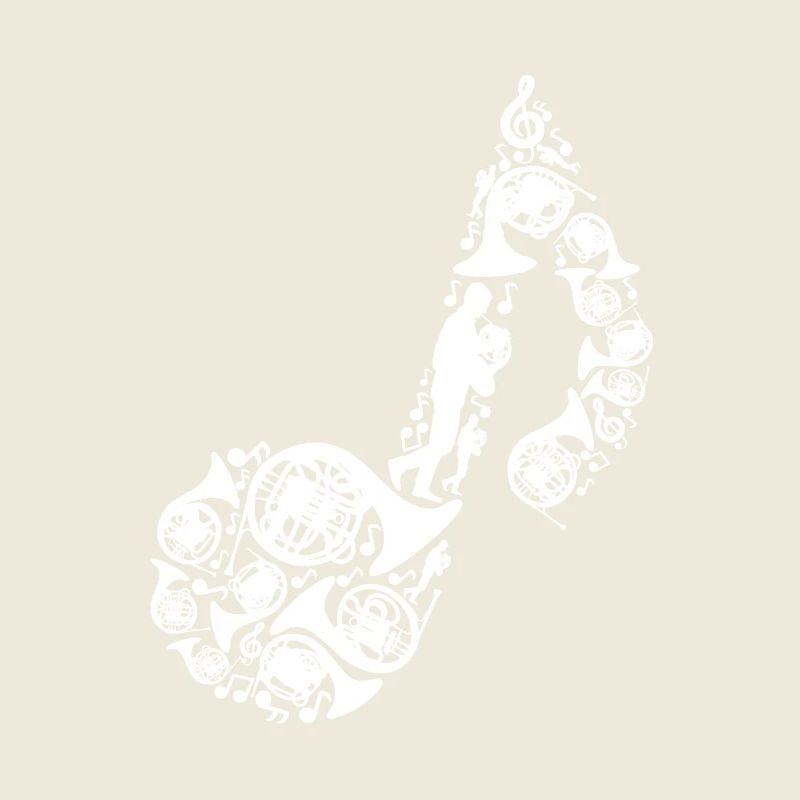 French horn musical note