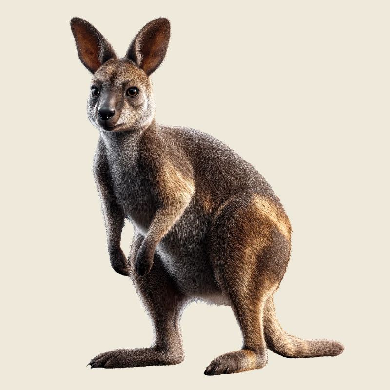 Wallaby Australie Outback Kangourou doux sauvage