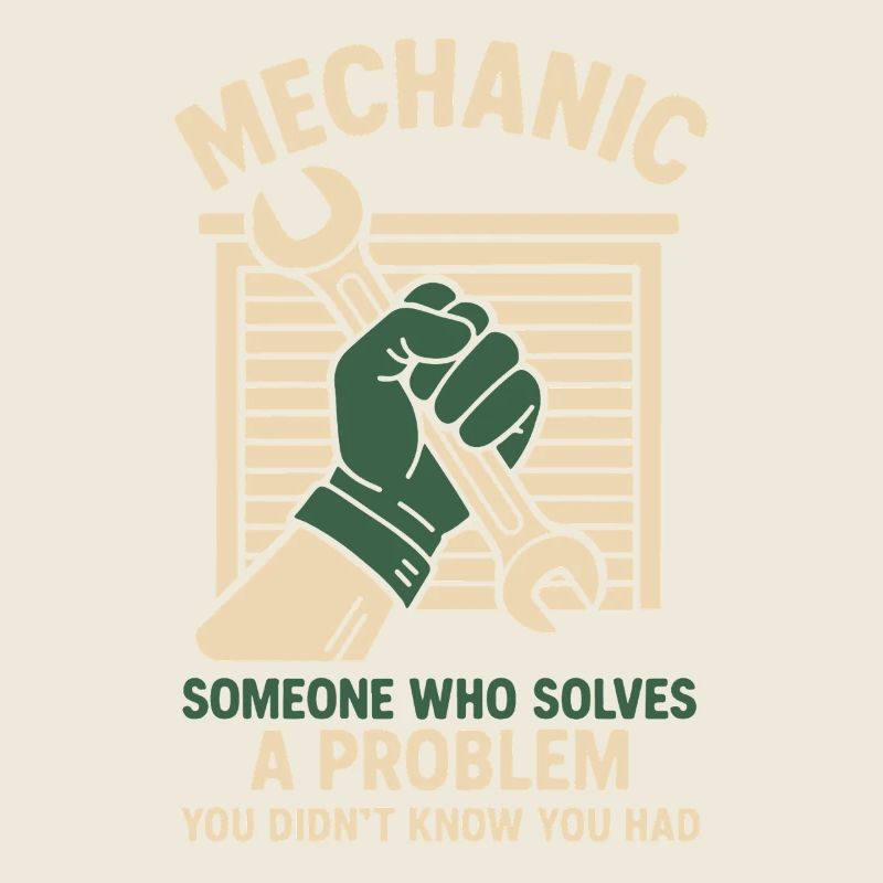Mécanicien Résolution de problèmes Garage Drôle de dicton