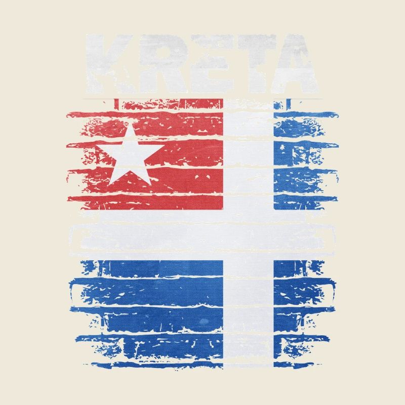 Drapeau de la Crète Impression d’art