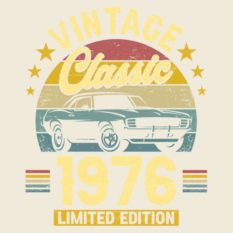 1976 Auto 50. Geburtstag Mann